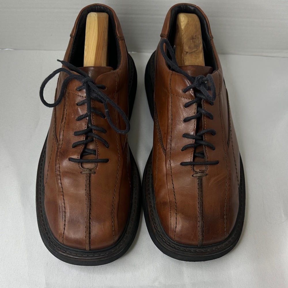 Elegant Brown Leather Oxfords for Men